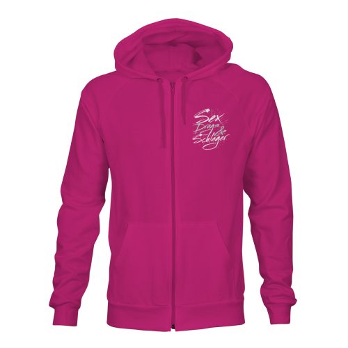 zip hoodie sex drugs schlager pink