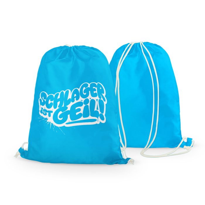 Schlager ist geil Rucksack blau