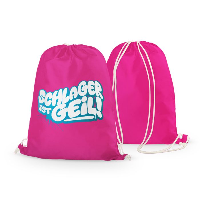 Schlager ist geil Rucksack pink