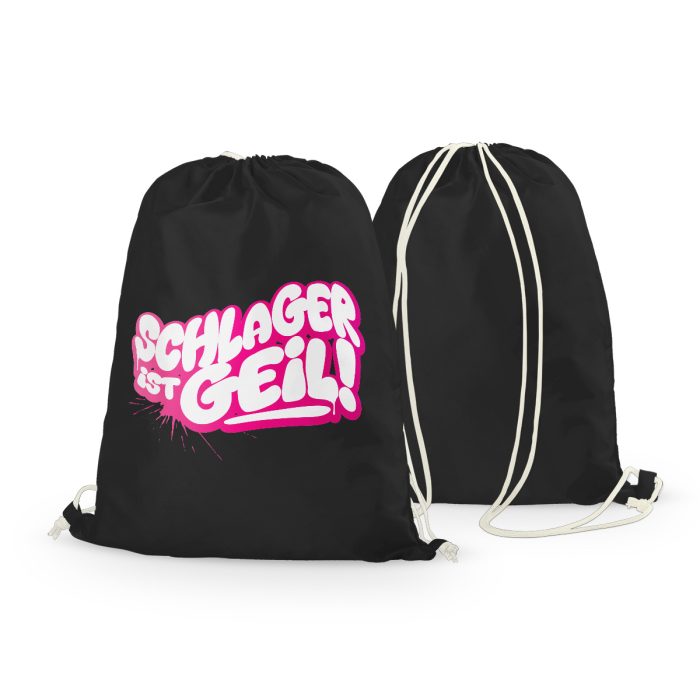 Schlager ist geil Rucksack schwarz