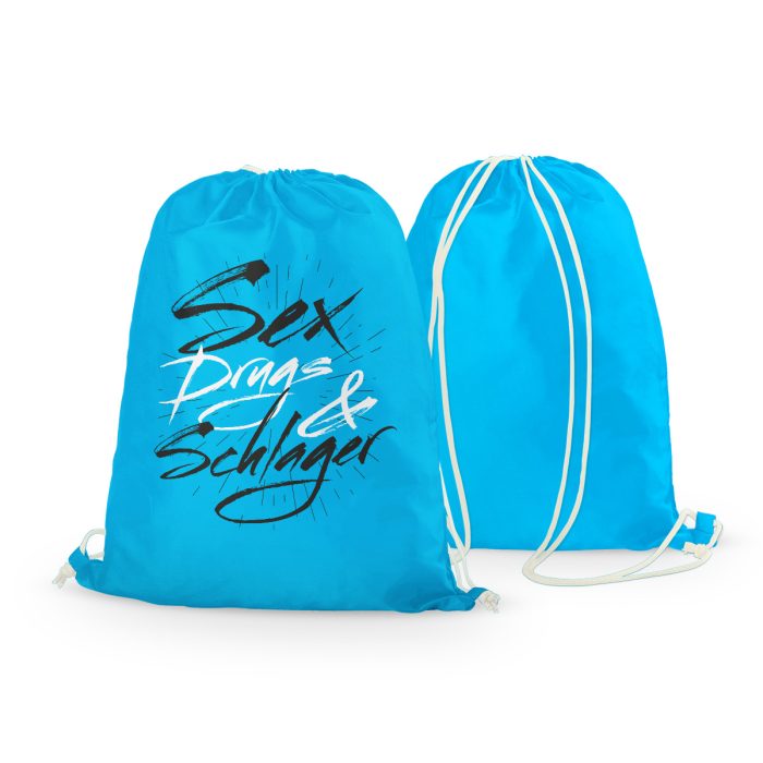 sex drugs schlager rucksack blau