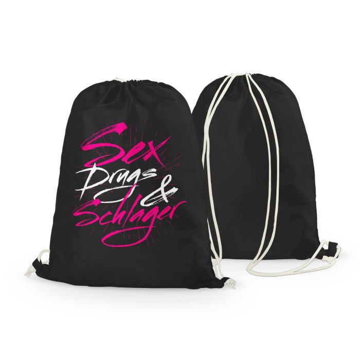 sex drugs schlager rucksack schwarz