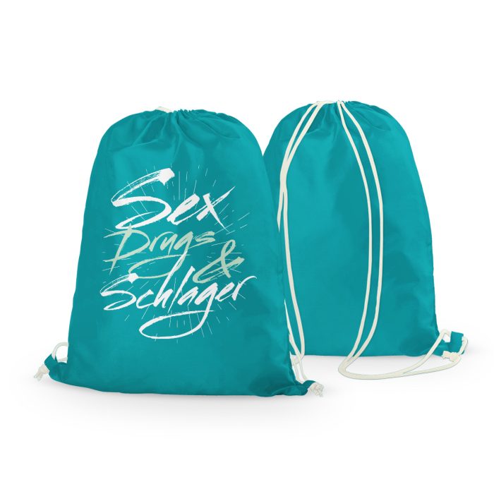 sex drugs schlager rucksack türkis